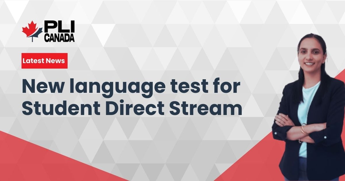 New language test for Student Direct Stream-2023 New language test for Student Direct Stream